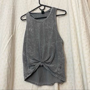 Gray Acid Wash Muscle Tank